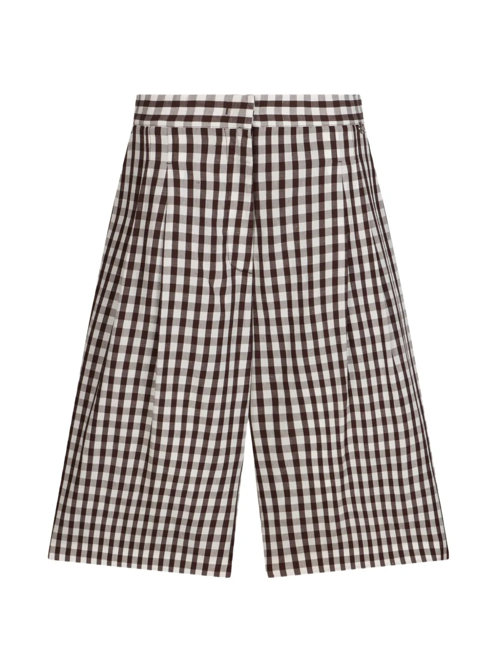 LIU JO gingham bermuda shorts - Brown