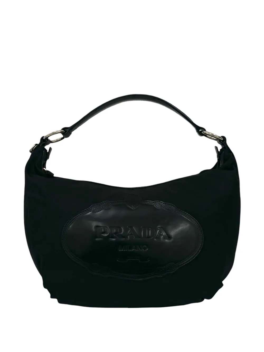 Prada Pre-Owned 2010-2026 Tessuto Canapa Logo hobo bag - Nero