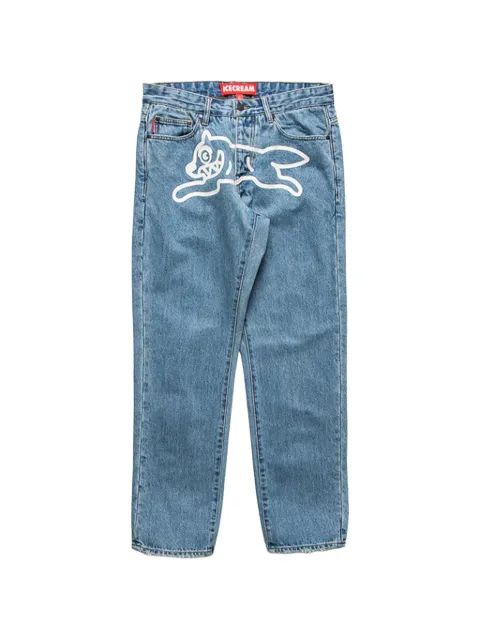 ICECREAM Running Dog arrow graphic-print jeans