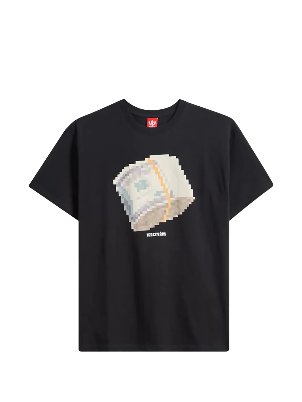ICECREAM pixel-print t-shirt - Schwarz