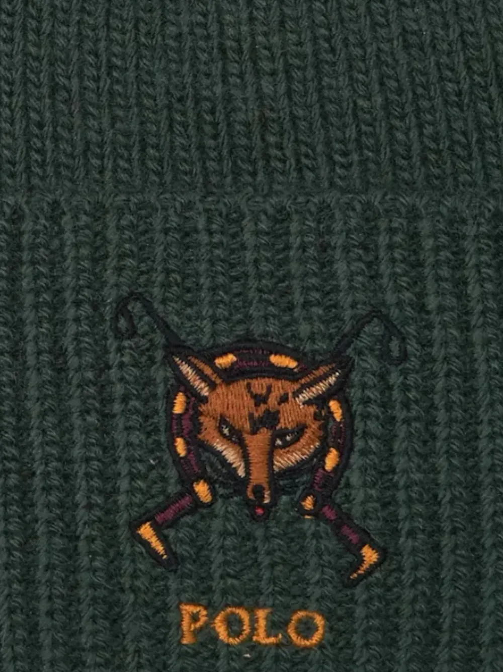 Polo Ralph Lauren Muts met geborduurde vos Groen