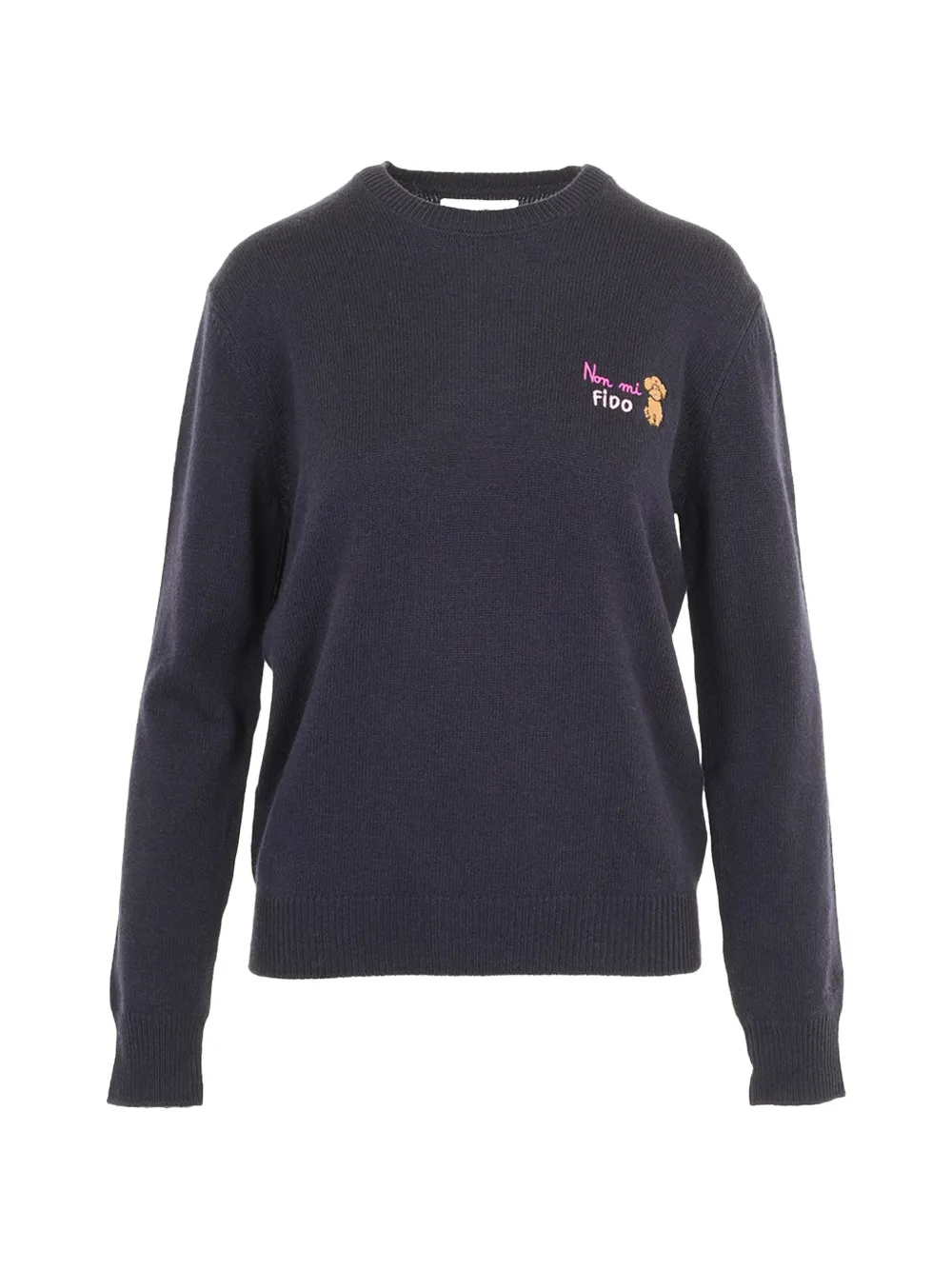 MC2 Saint Barth embroidered crew-neck sweater Blauw