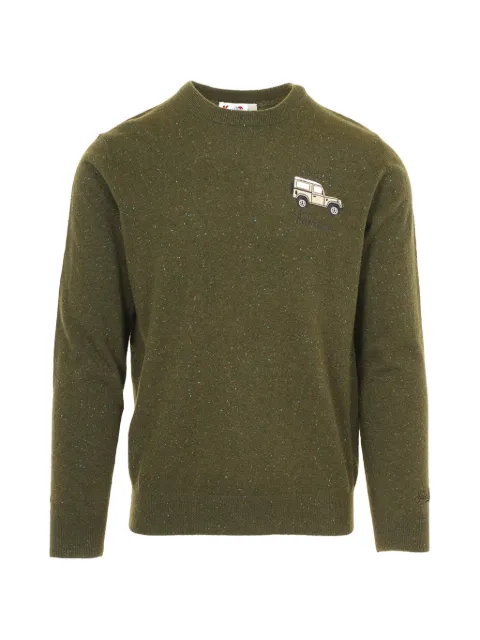 MC2 Saint Barth embroidered flecked sweater