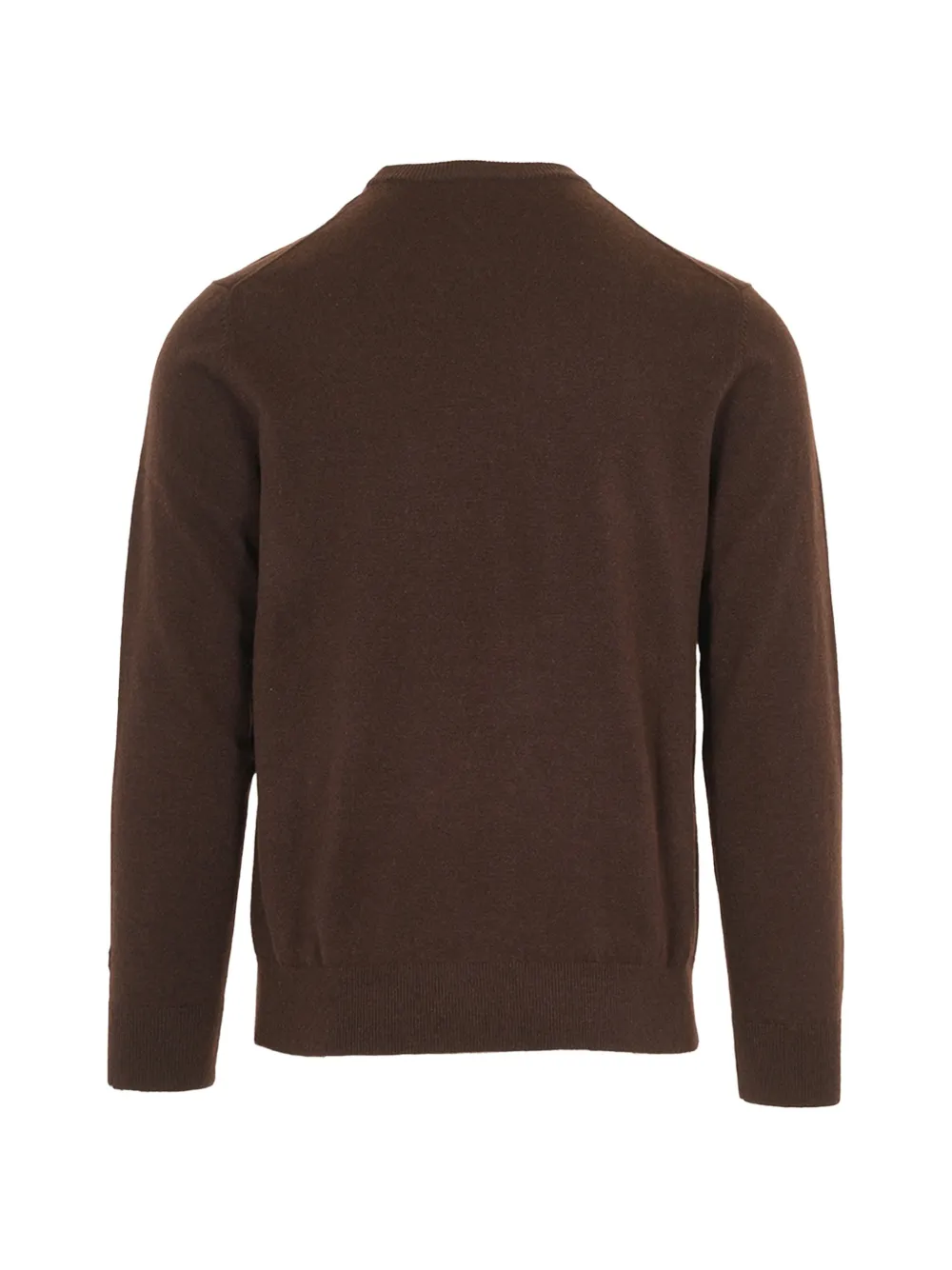 MC2 Saint Barth brown Heron Light wool and cashmere blend crewneck sweater with Gold Money embroidery Bruin