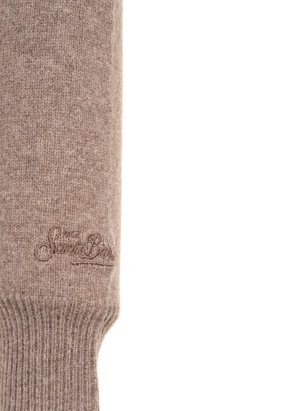 MC2 Saint Barth logo-embroidered crew-neck sweater Bruin