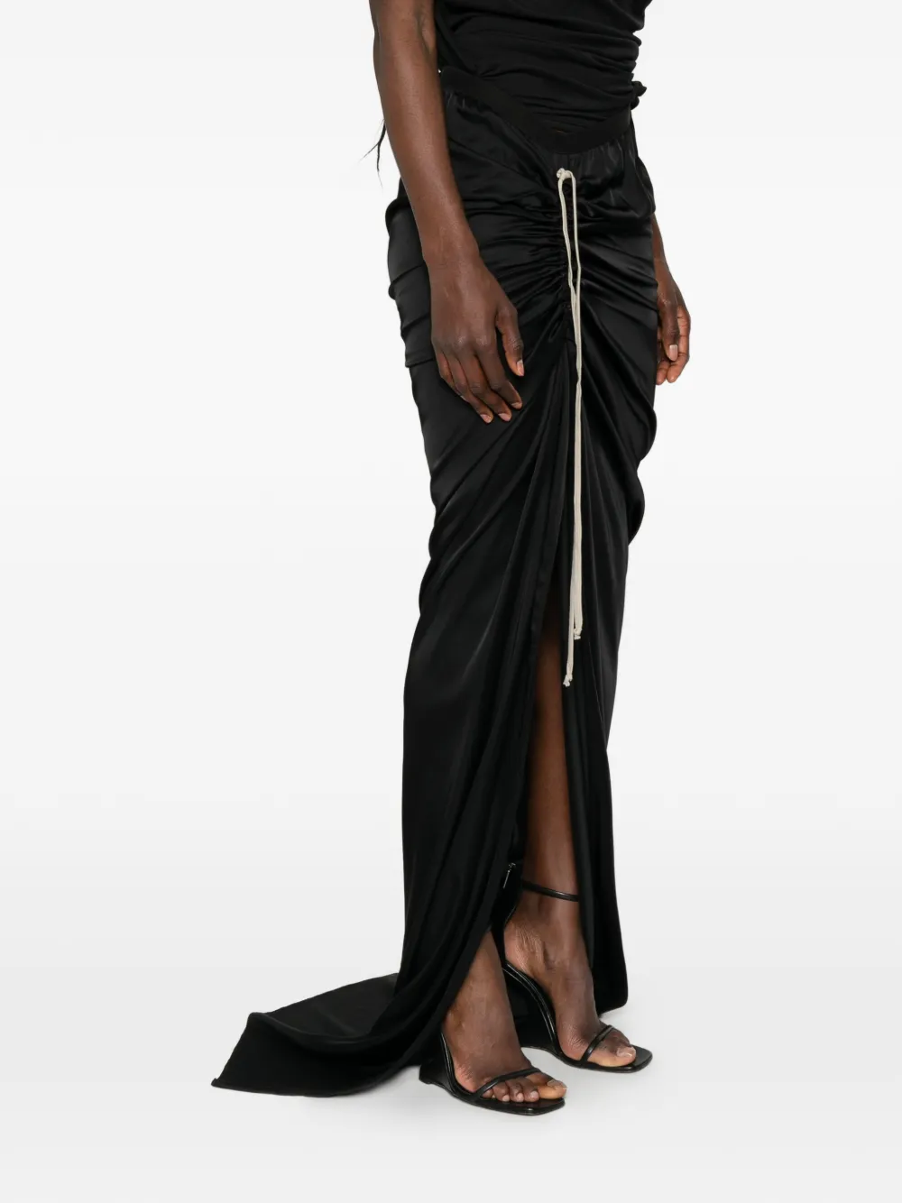 Rick Owens Asymmetrische rok Zwart