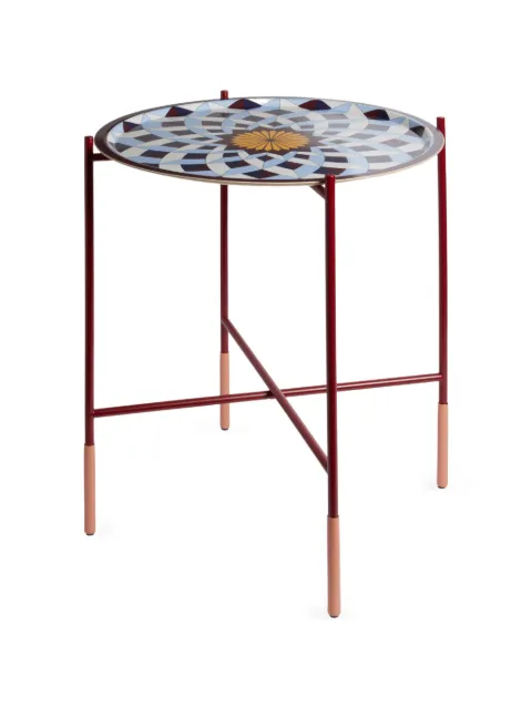 La DoubleJ large round printed tray