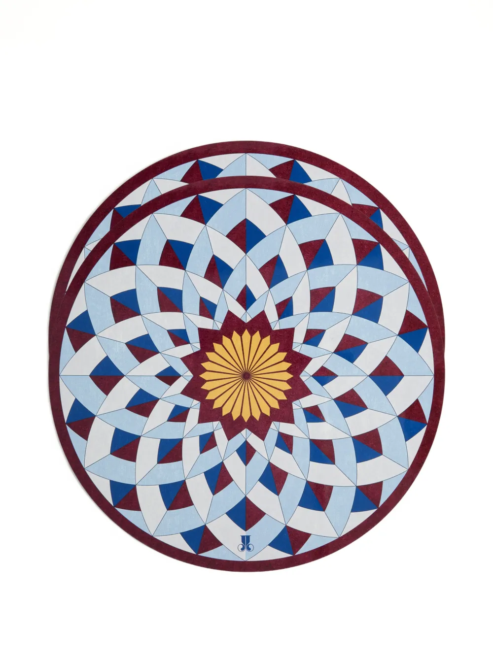 La DoubleJ disk placemats set of 2 - Blue