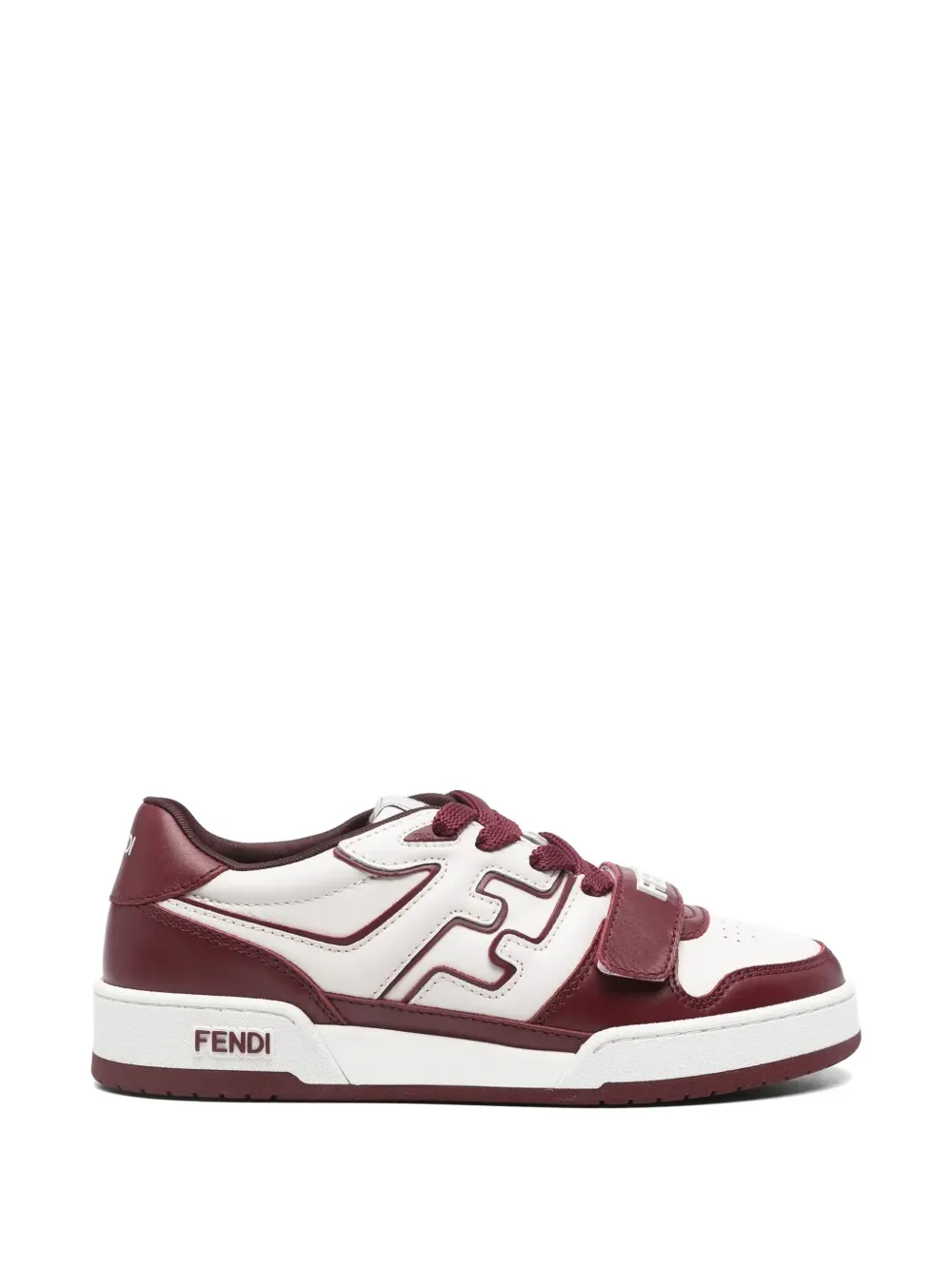 FENDI Match leather sneakers - Bianco