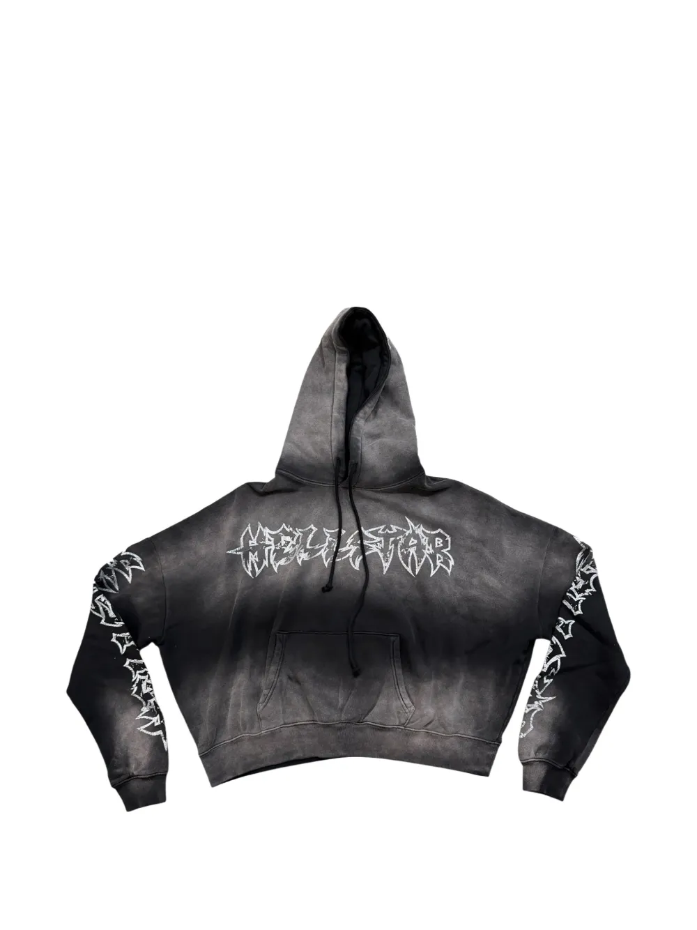HELLSTAR Stars Shine graffiti-lettering hoodie - Grigio