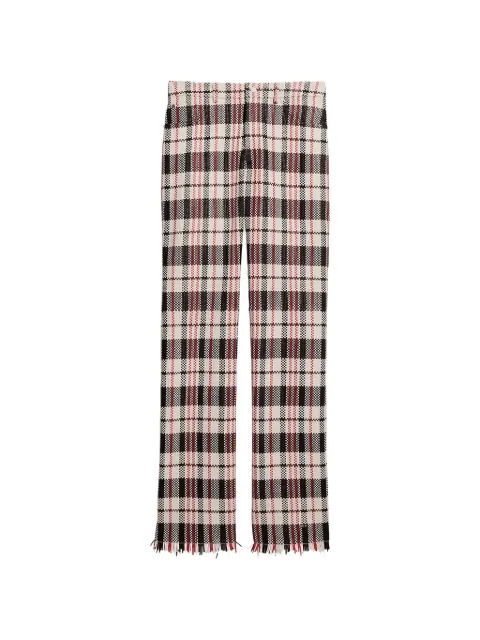 Helmut Lang leather straight-leg trousers