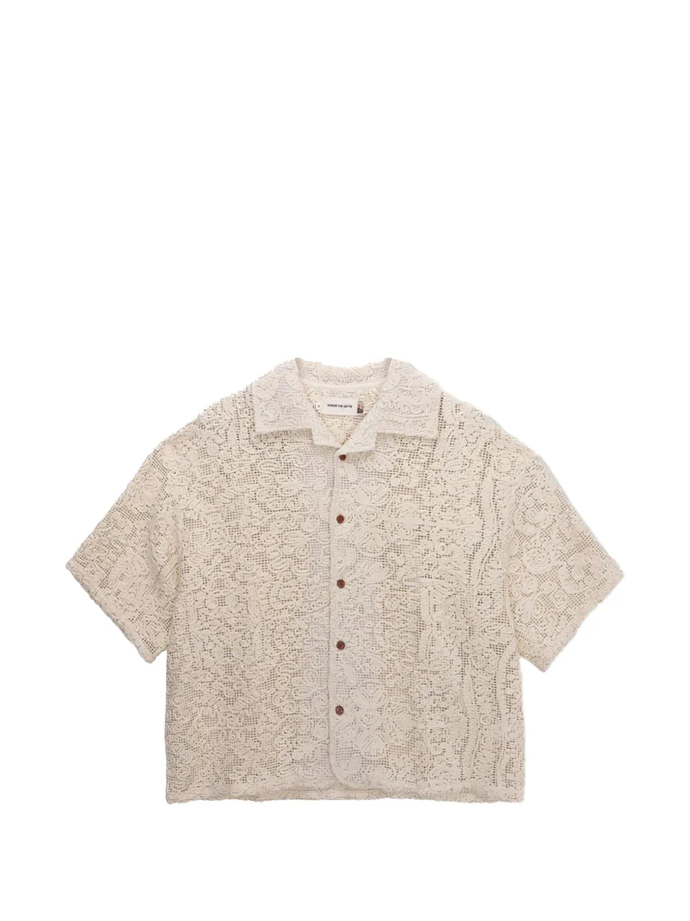 Honor The Gift Mind Maze crochet shirt - Toni neutri