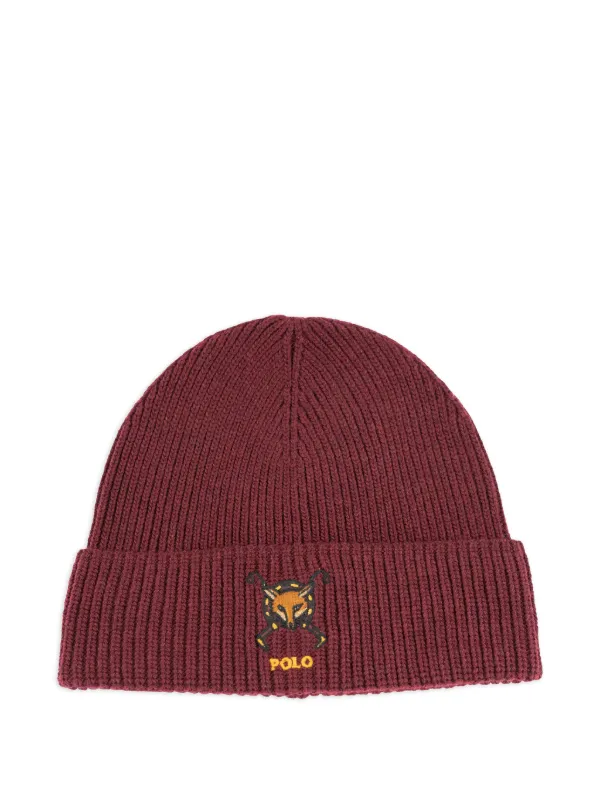 Polo Ralph Lauren リブニット ビーニー | レッド | FARFETCH JP