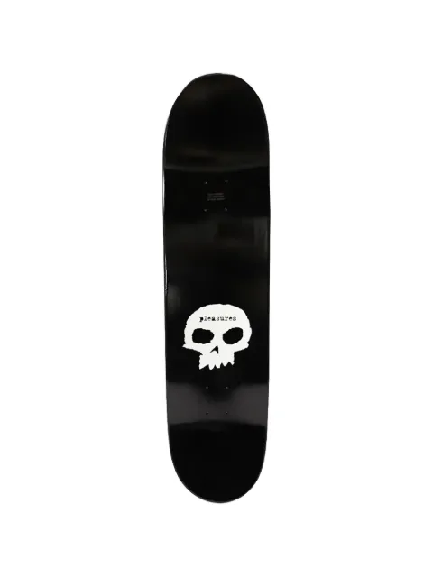 Pleasures x Zero skull-print skate deck
