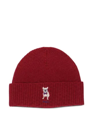 Polo Ralph Lauren リブ編みニット帽 レッド Polo Ralph Lauren リブニット ビーニー | レッド | FARFETCH JP