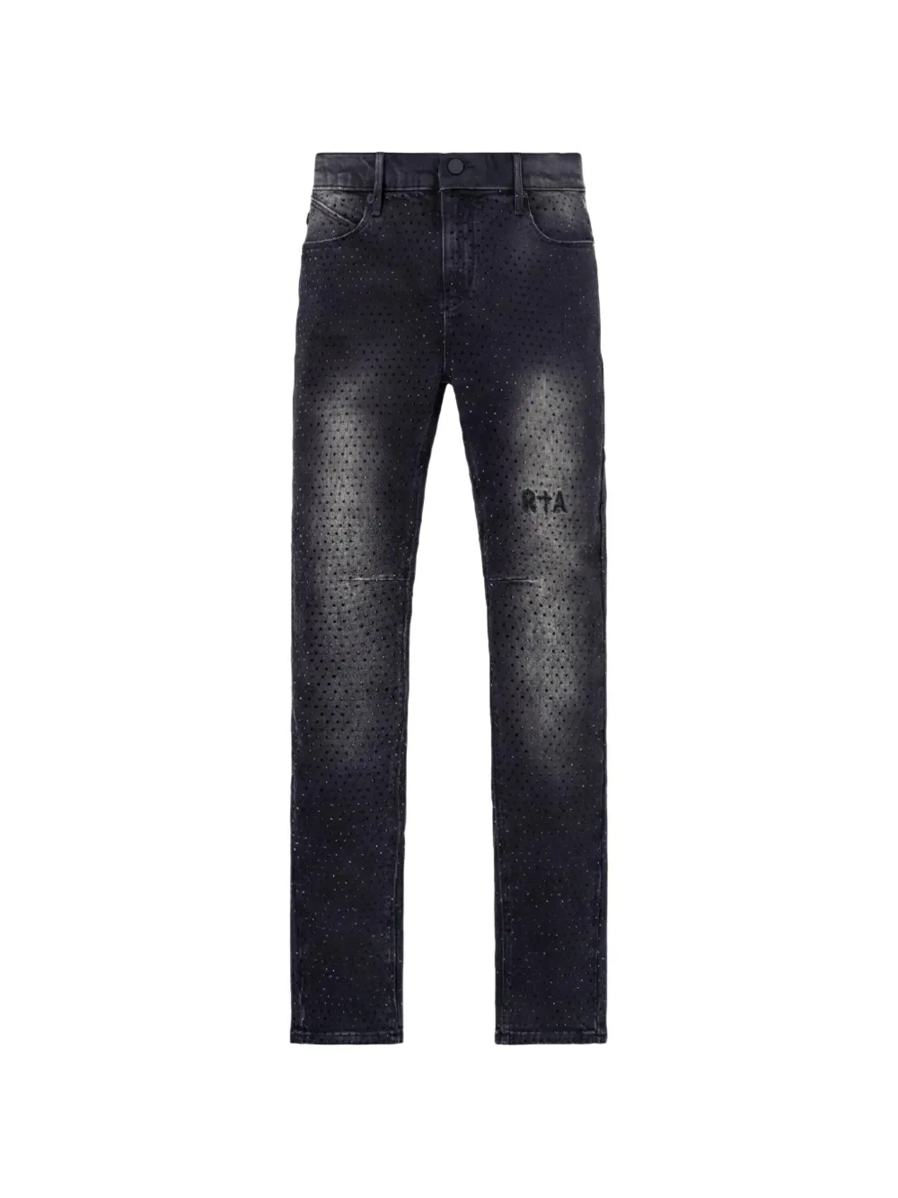 RTA Bryant crystal-embellished jeans - Grigio