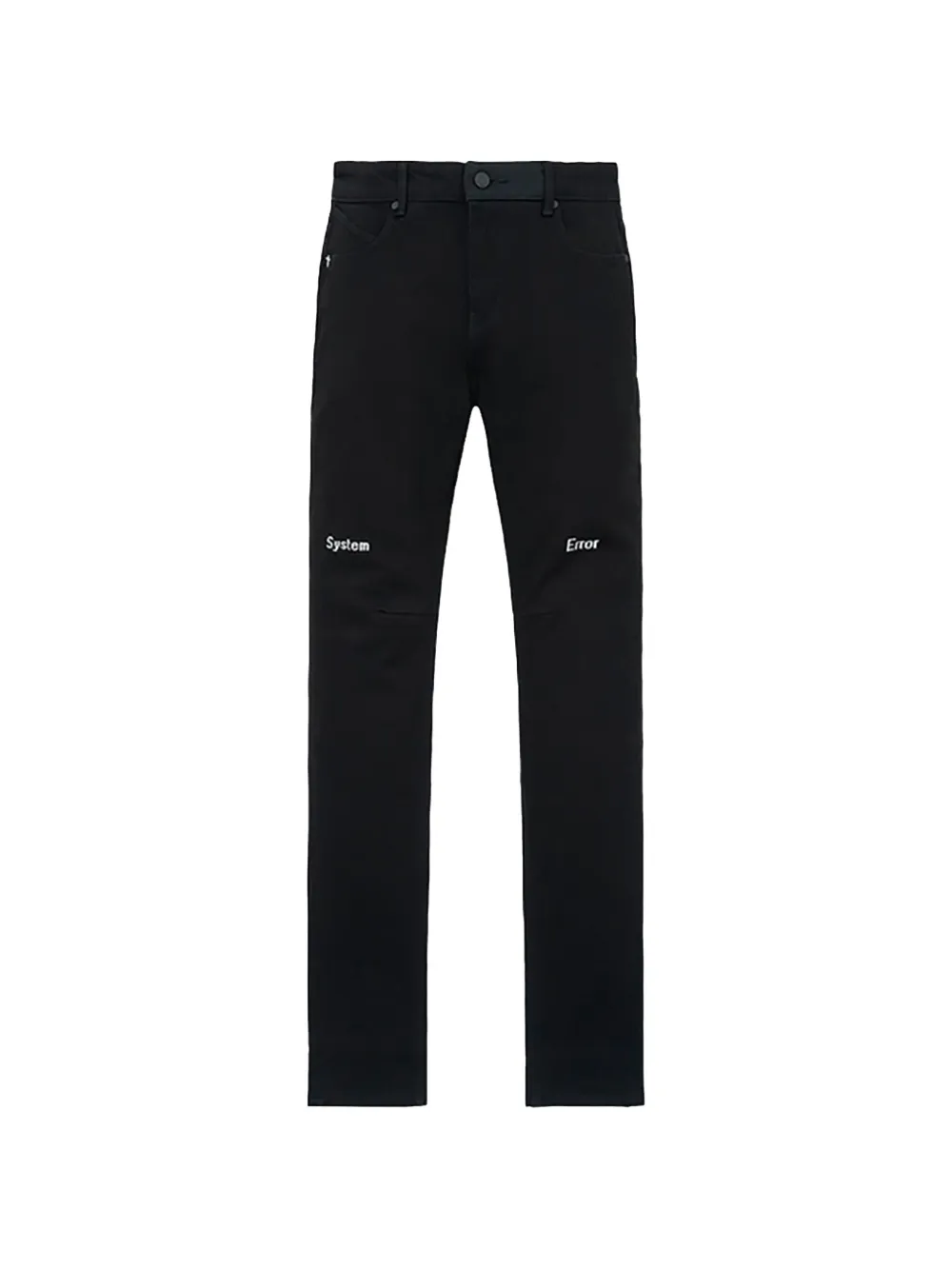 RTA Bryant cross-print jeans - Nero