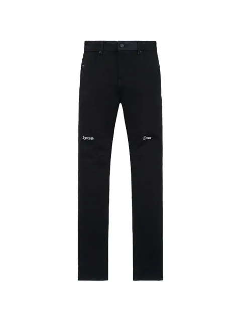 RTA Bryant cross-print jeans