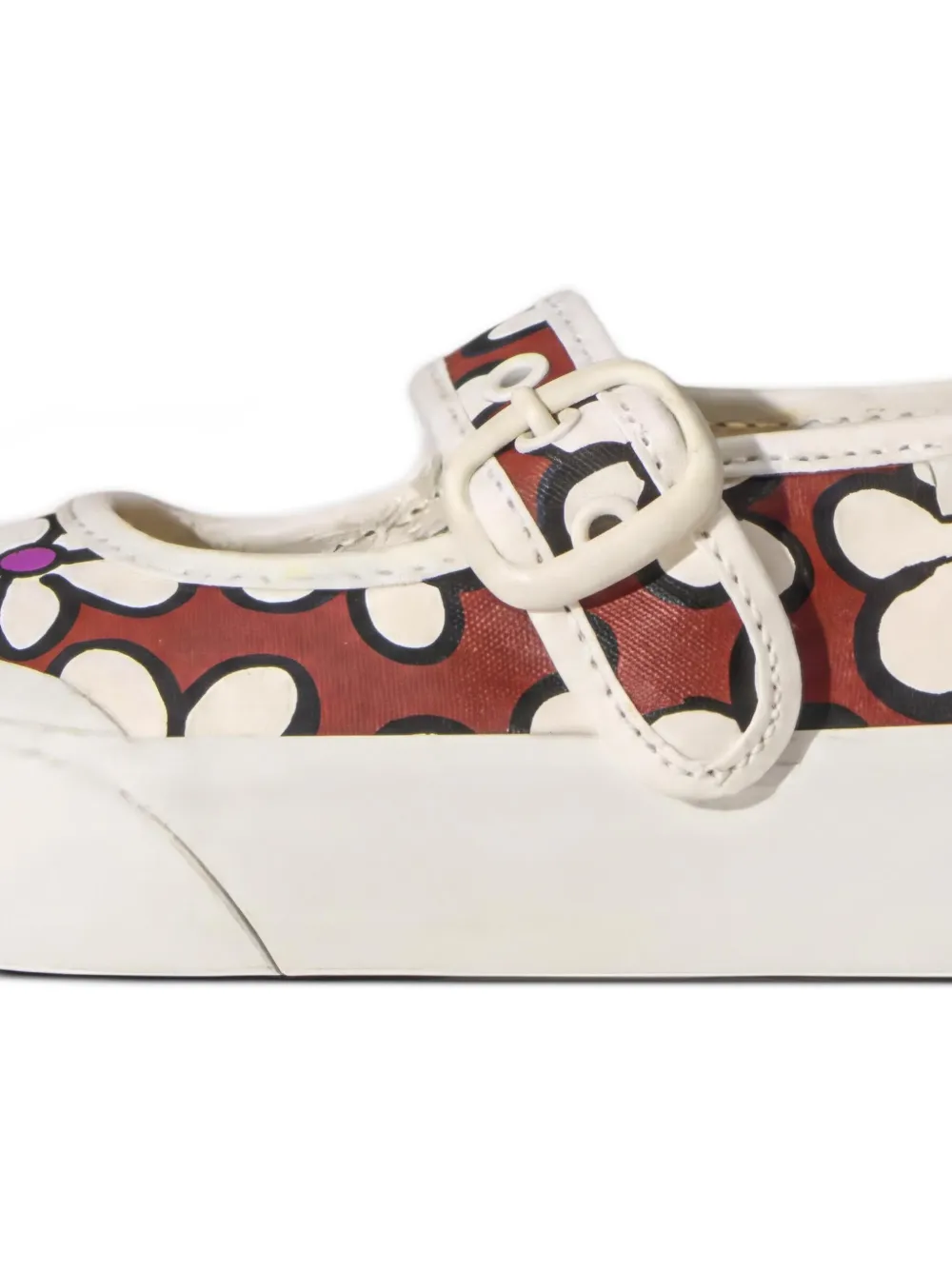 Vans Kids Mary Jane sneakers met bloemenprint Bruin