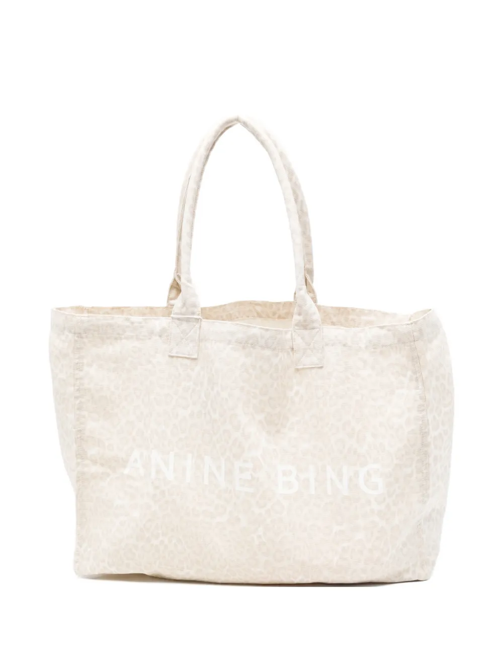 ANINE BING leopard-print tote bag - Toni neutri