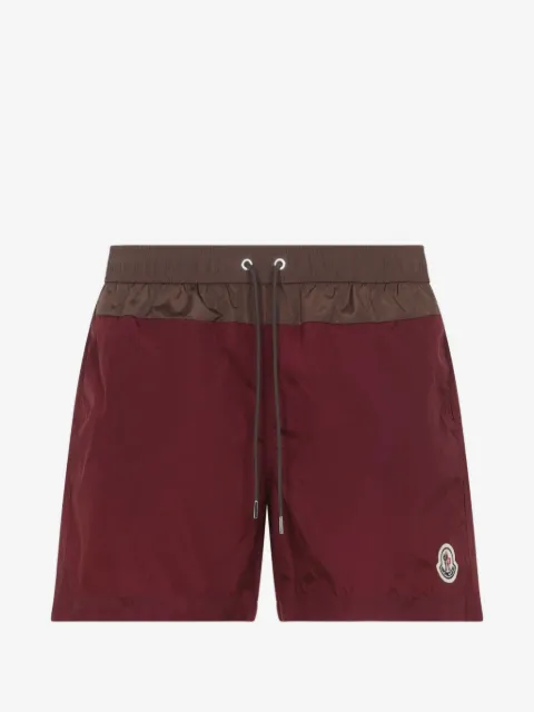 Moncler drawstring-waist swim shorts