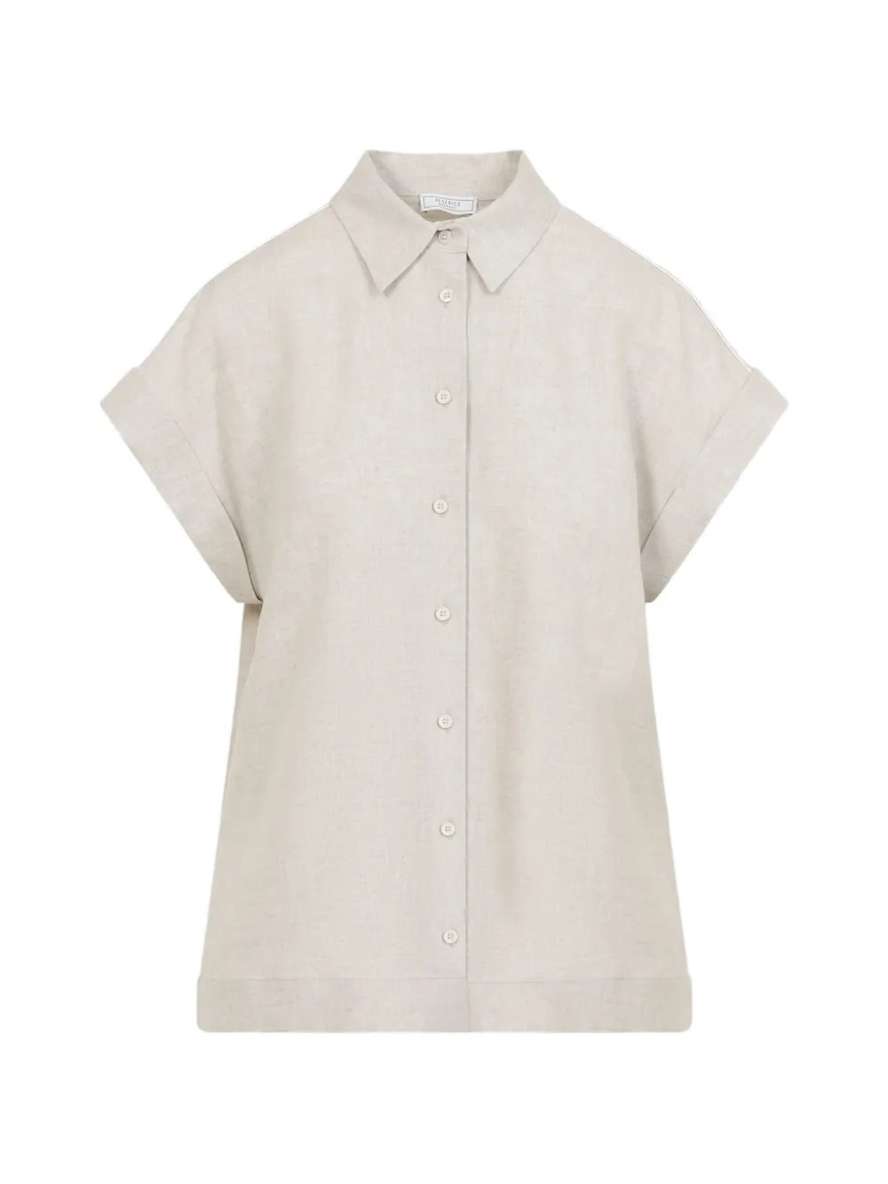 Peserico button linen shirt - Toni neutri