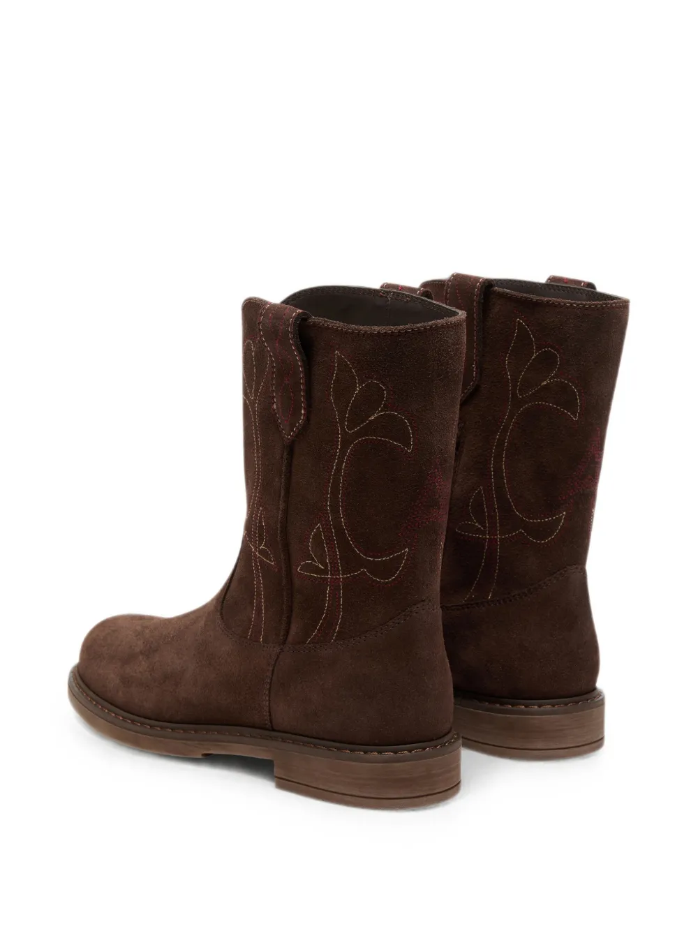 Golden Goose Kids Wish Star suede boots Bruin