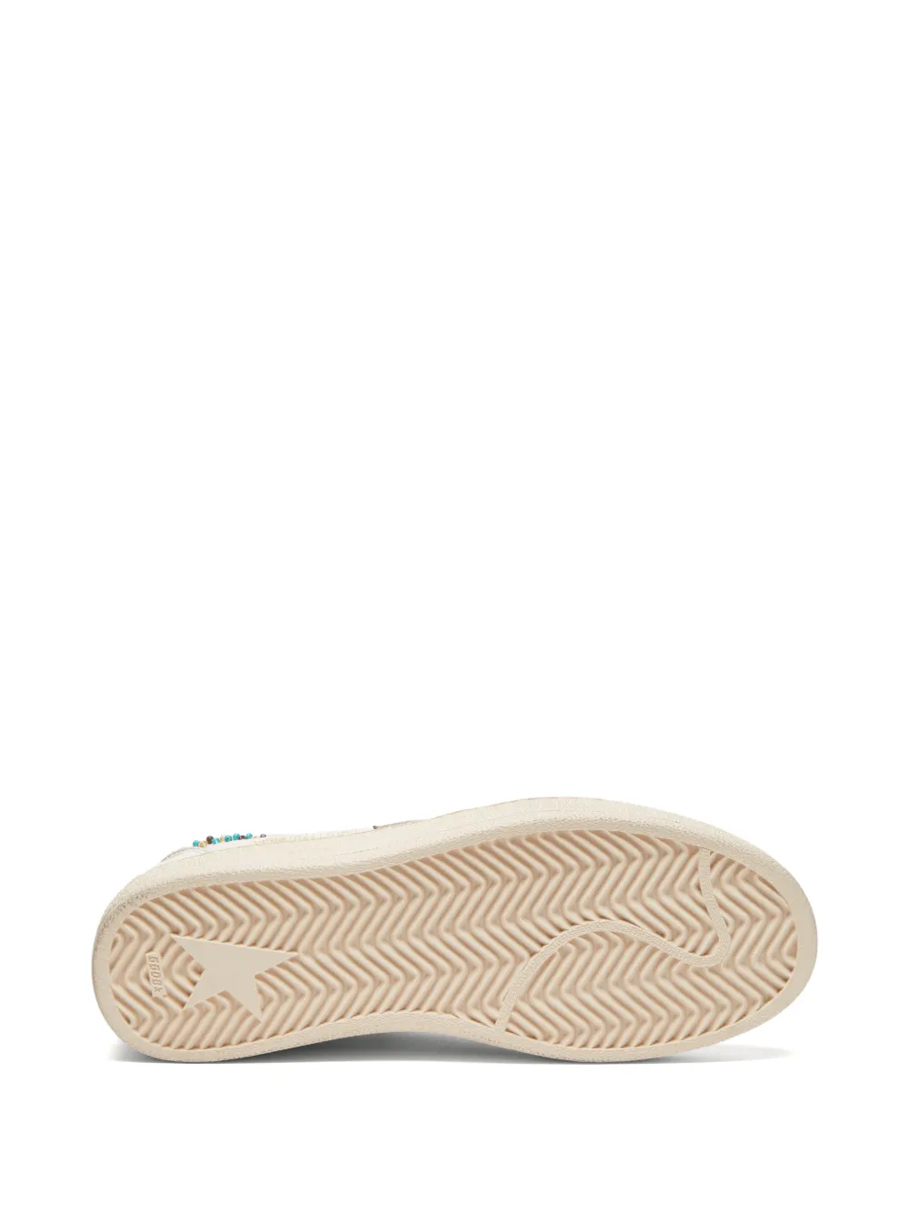 Golden Goose Ball Star sneakers met metallic hiel geborduurde kralen en nappa ster Beige