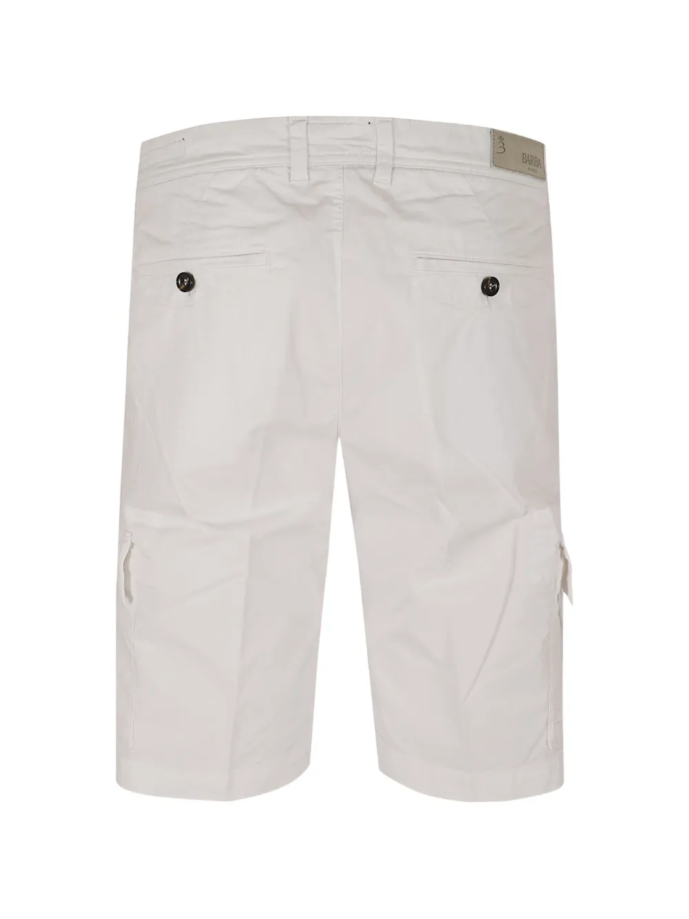 Barba Cargo shorts van katoen-twill Wit