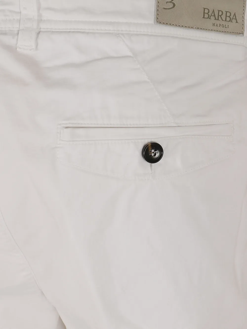 Barba Cargo shorts van katoen-twill Wit