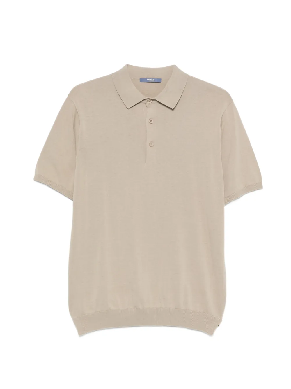People Of Shibuya short-sleeve knit polo shirt - Toni neutri