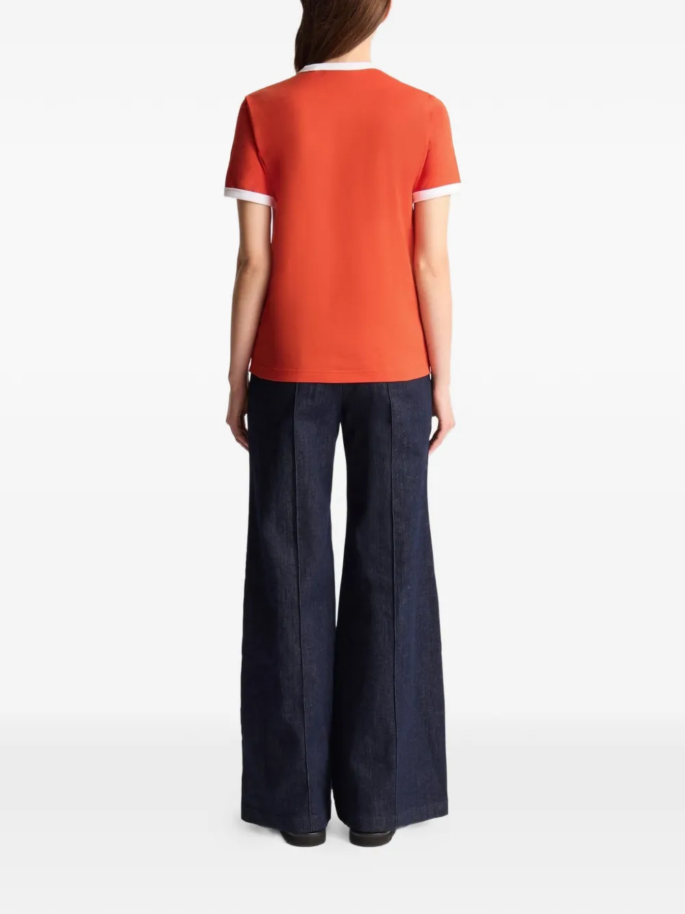 Fusalp Tanixa T-shirt met contrasterende afwerking Oranje