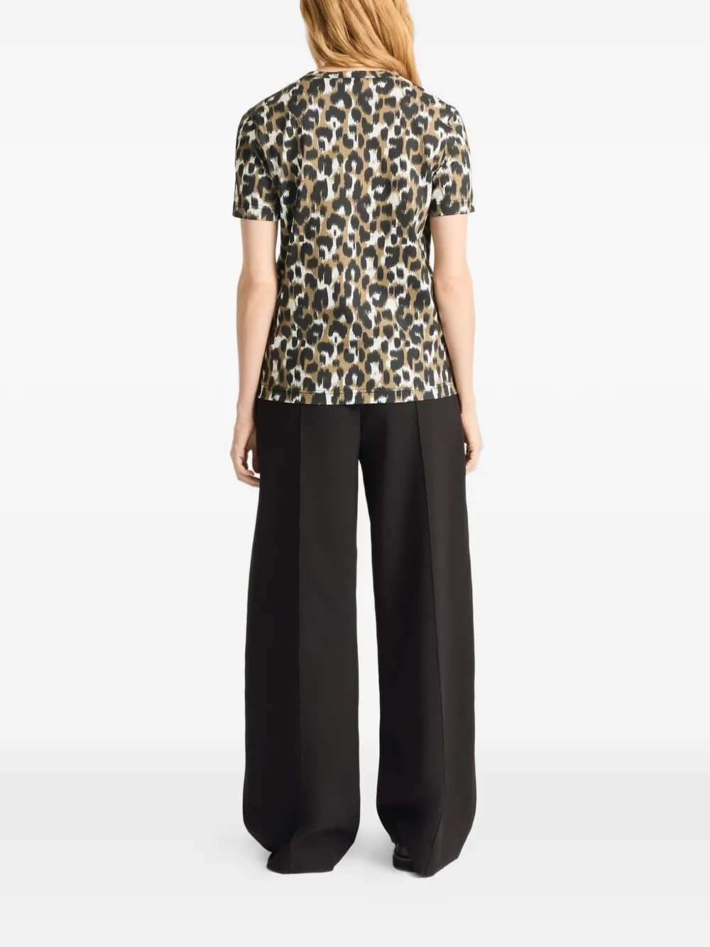 Fusalp Talixe T-shirt met luipaardprint Beige