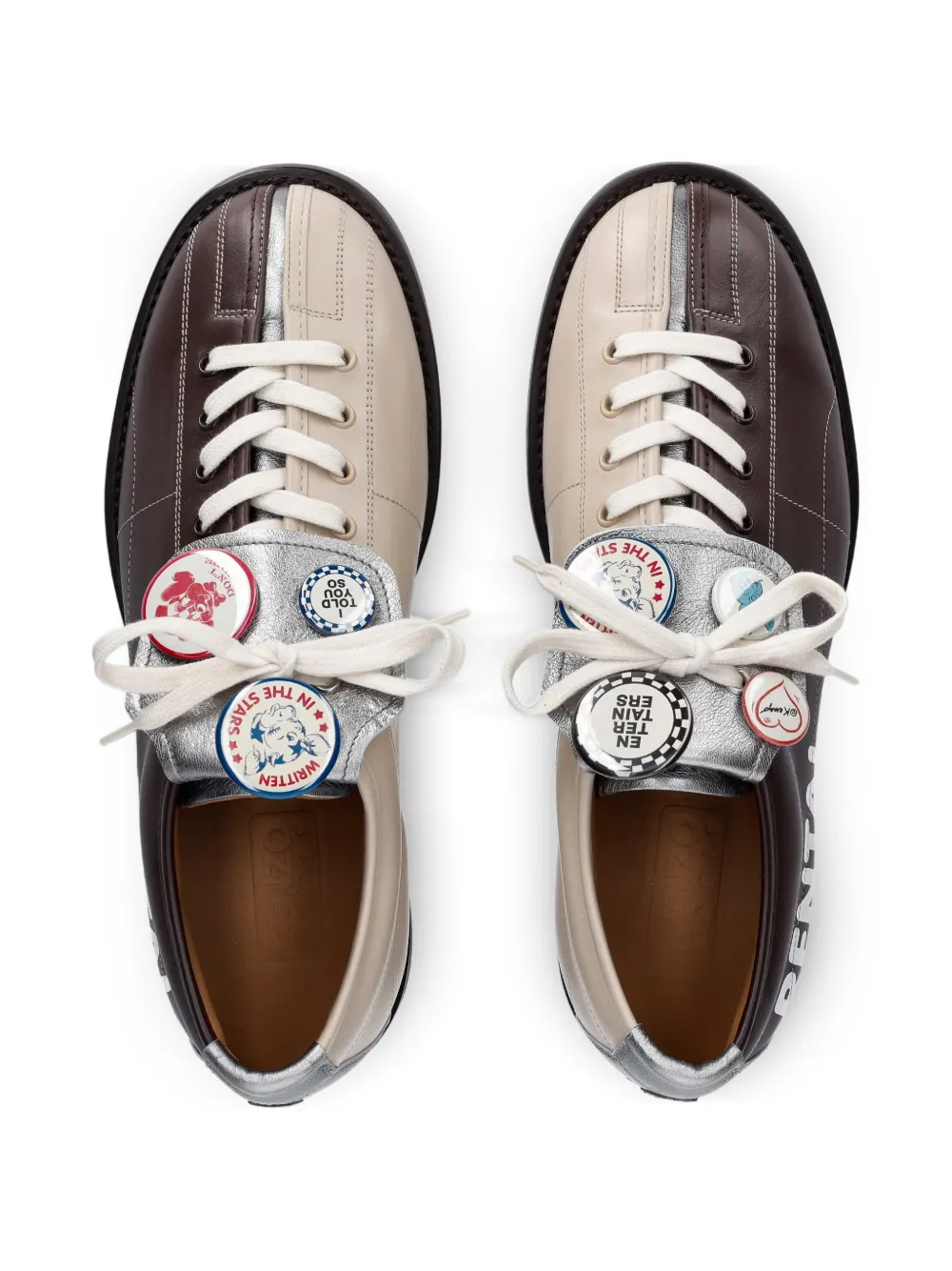 Kenzo Striker embellished Derby shoes Bruin