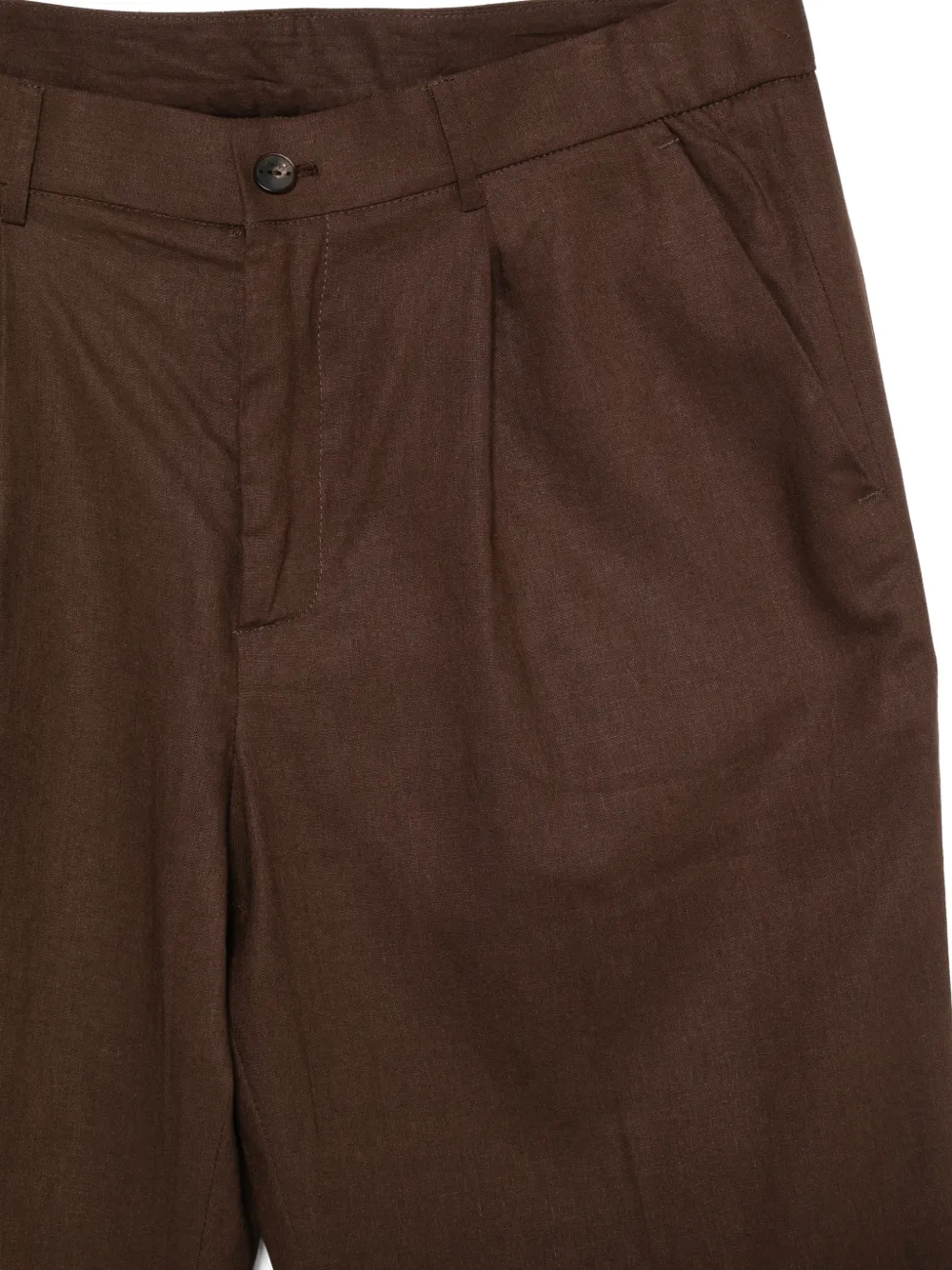 Hevo Torrecanne geplooide broek Bruin