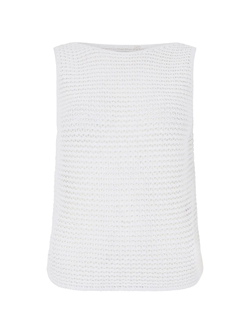 Vince knit boat-neck top - Weiß