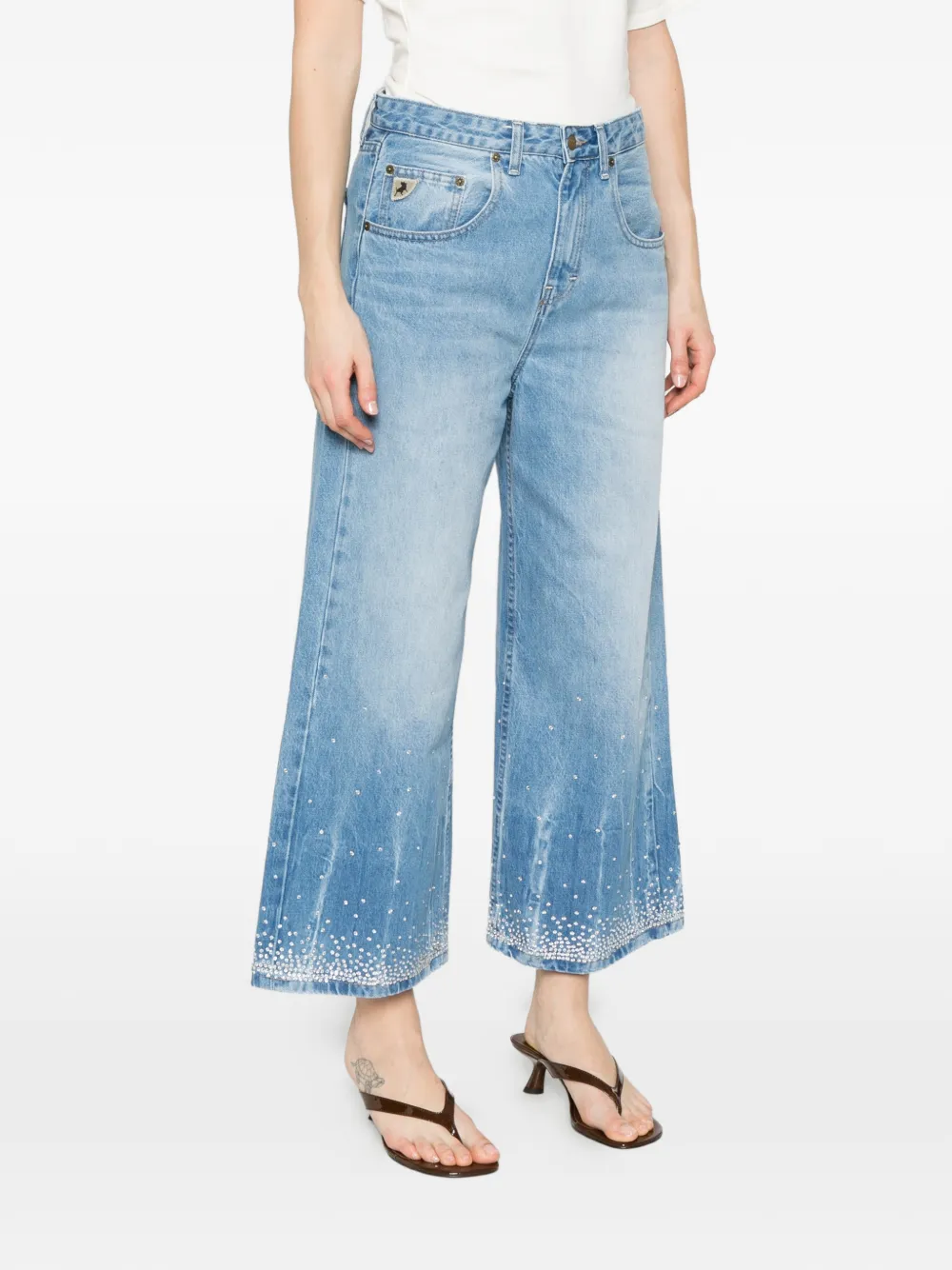  Lois Jeans Vaqueros Beatrix Con Detalles De Cristal - Azul 