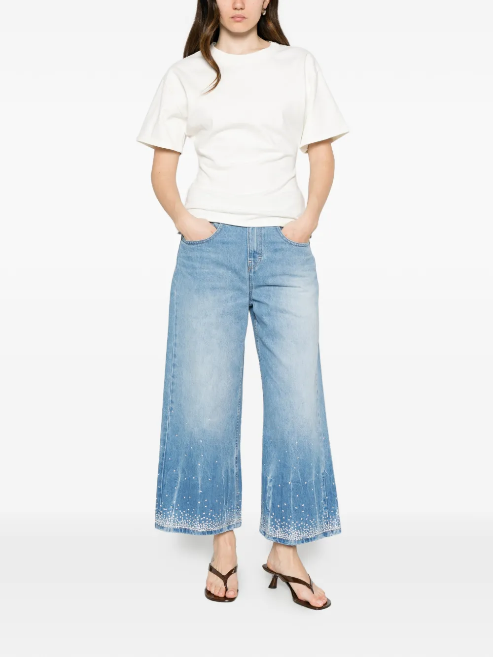  Lois Jeans Vaqueros Beatrix Con Detalles De Cristal - Azul 