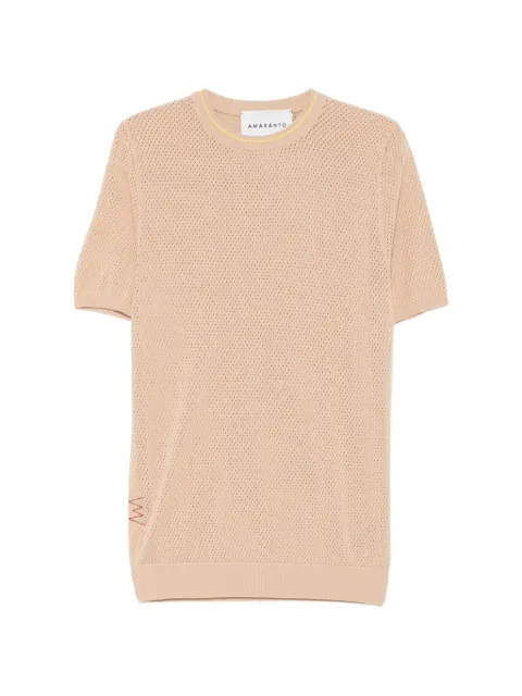 AMARANTO  open-knit T-shirt