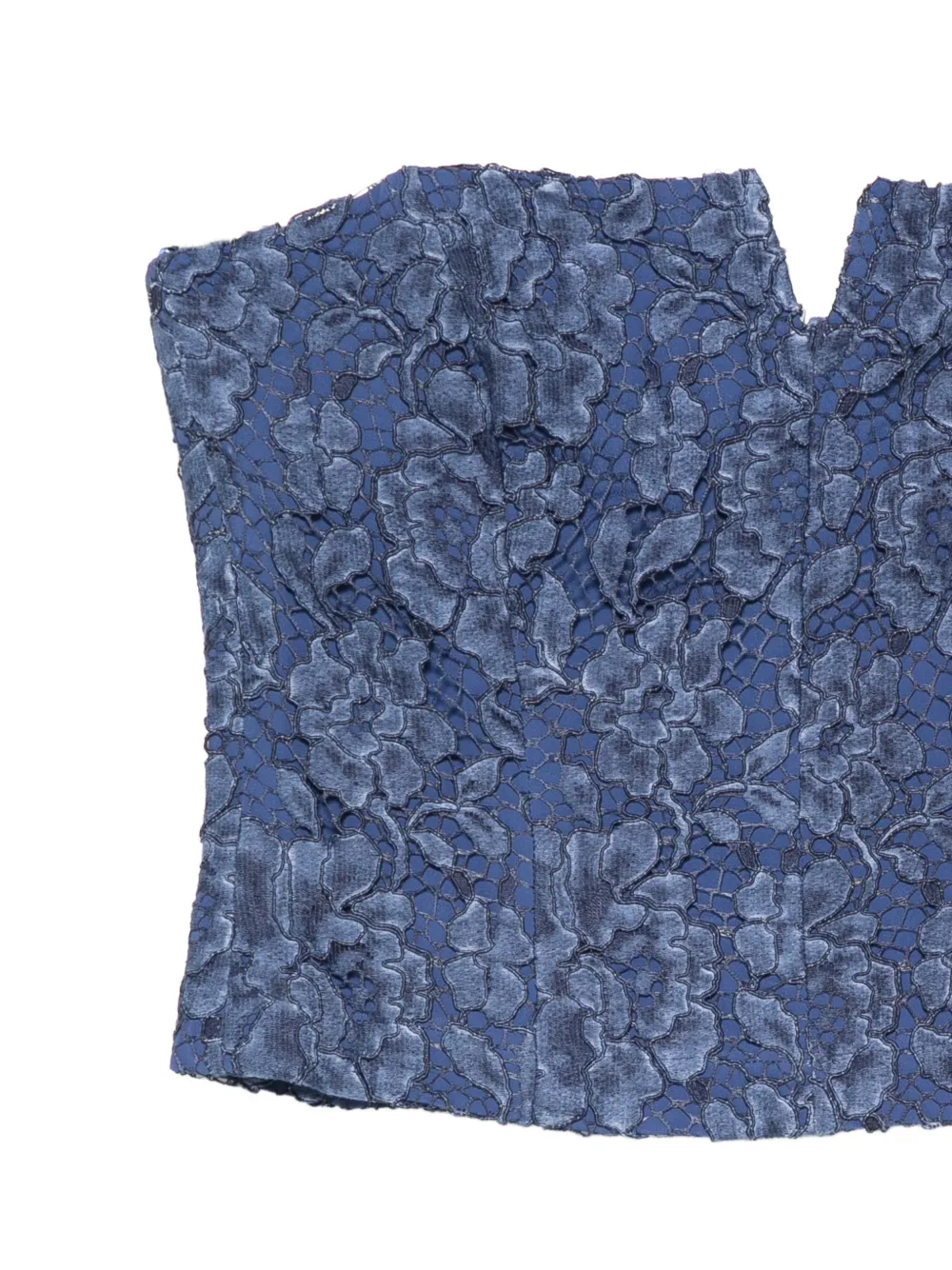 Federica Tosi Strapless top Blauw
