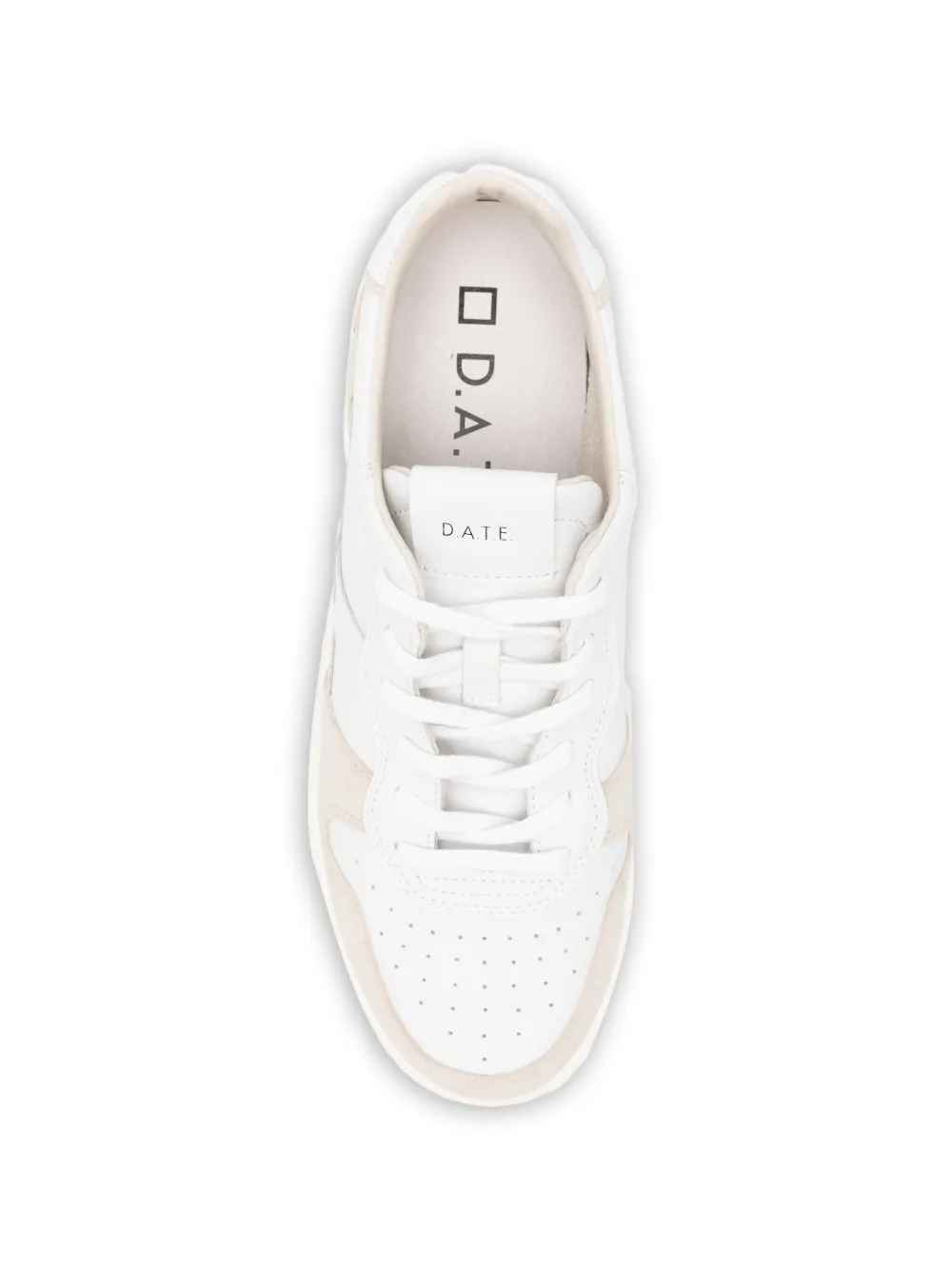 D.A.T.E. Court 2.0 sneakers met vlakken Wit