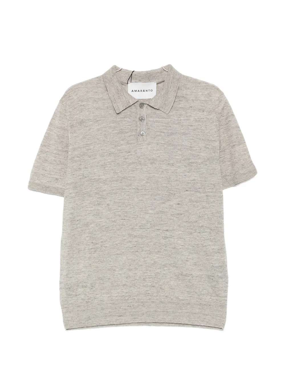 AMARANTO short-sleeve polo shirt - Grigio