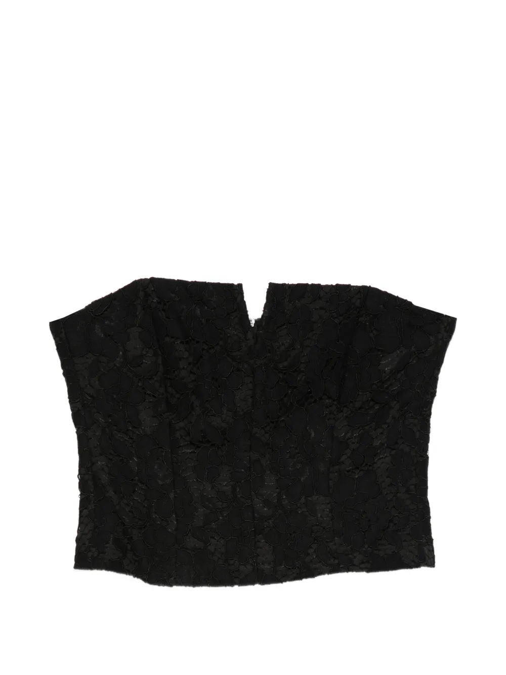 Federica Tosi lace strapless top - Schwarz