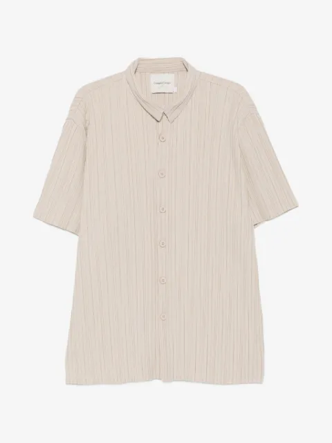 Gongdid Design chemise rayée à design plissé