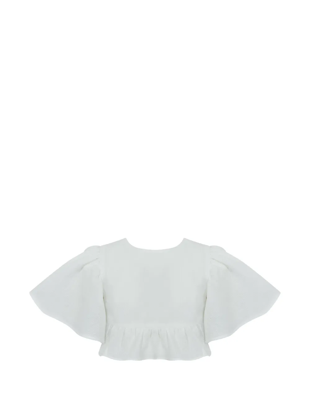 Lapin House Vest met pofmouwen Wit