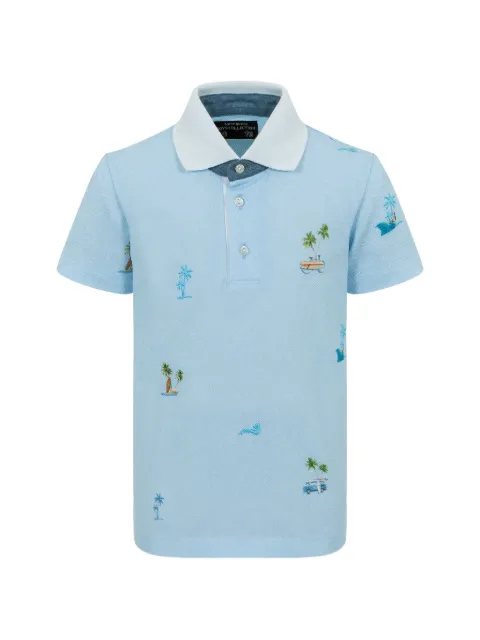 Lapin House playera tipo polo bordada