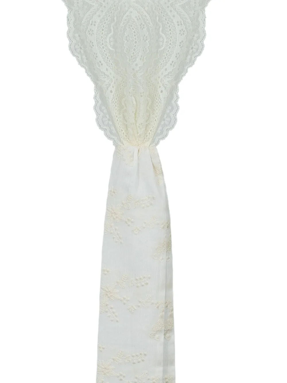 Lapin House Haarband met strik en kant Beige