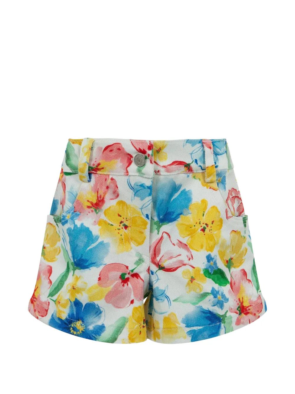 Lapin House Shorts mit Blumen-Print - Weiß