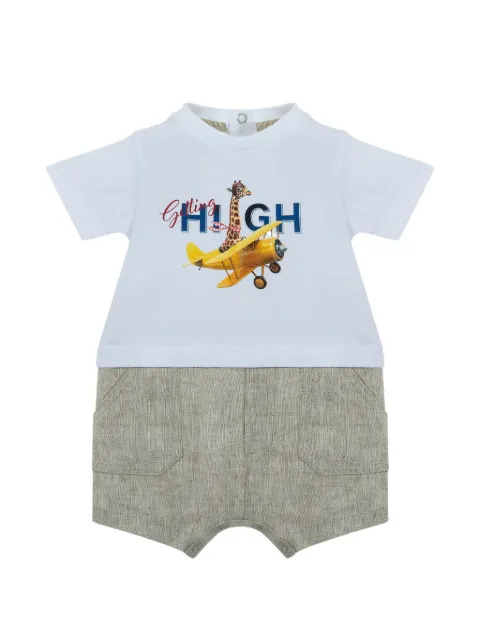 Lapin House romper con jirafa estampada