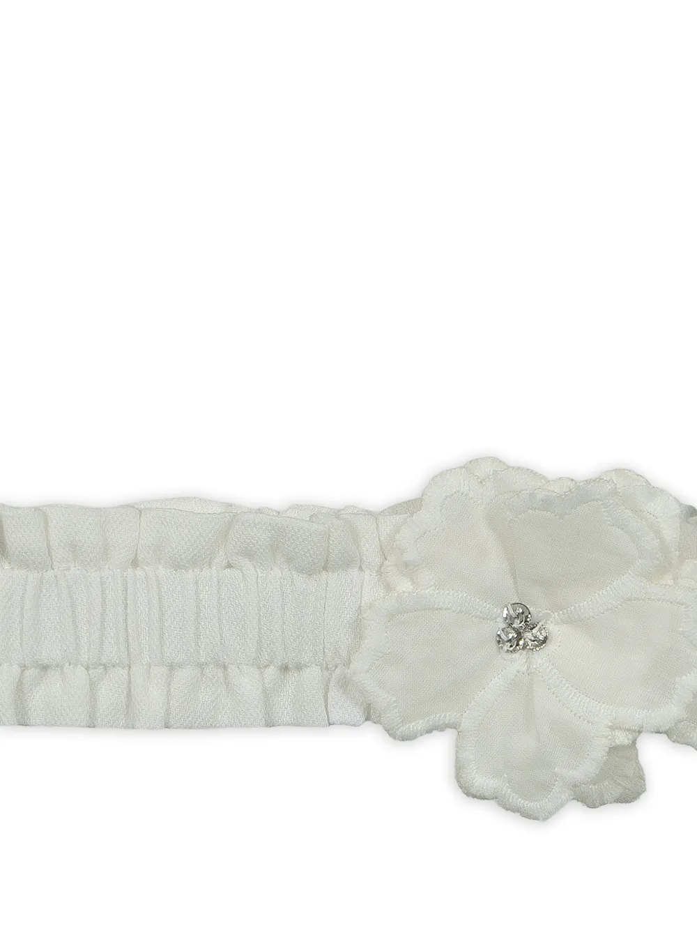 Lapin House Haarband met strik en bloem-detail Wit